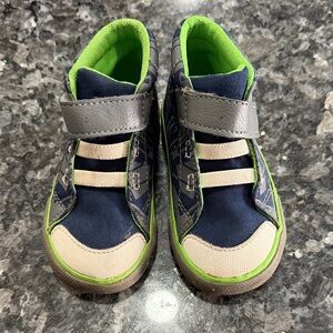 Grey/green/blue kids shoes